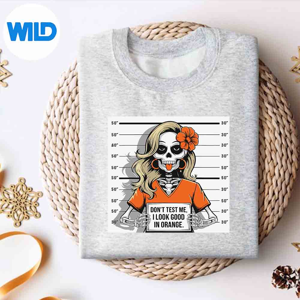 Dont Test Me I Look Good In Orange Halloween Skeleton SVG Cut File 2 Dont Test Me I Look Good In Orange Halloween Skeleton SVG Cut File - Image 2