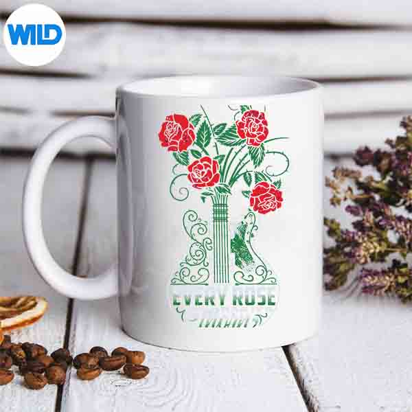 EveryRoseHasItsThornGuitaristRosesAndGuitarmug