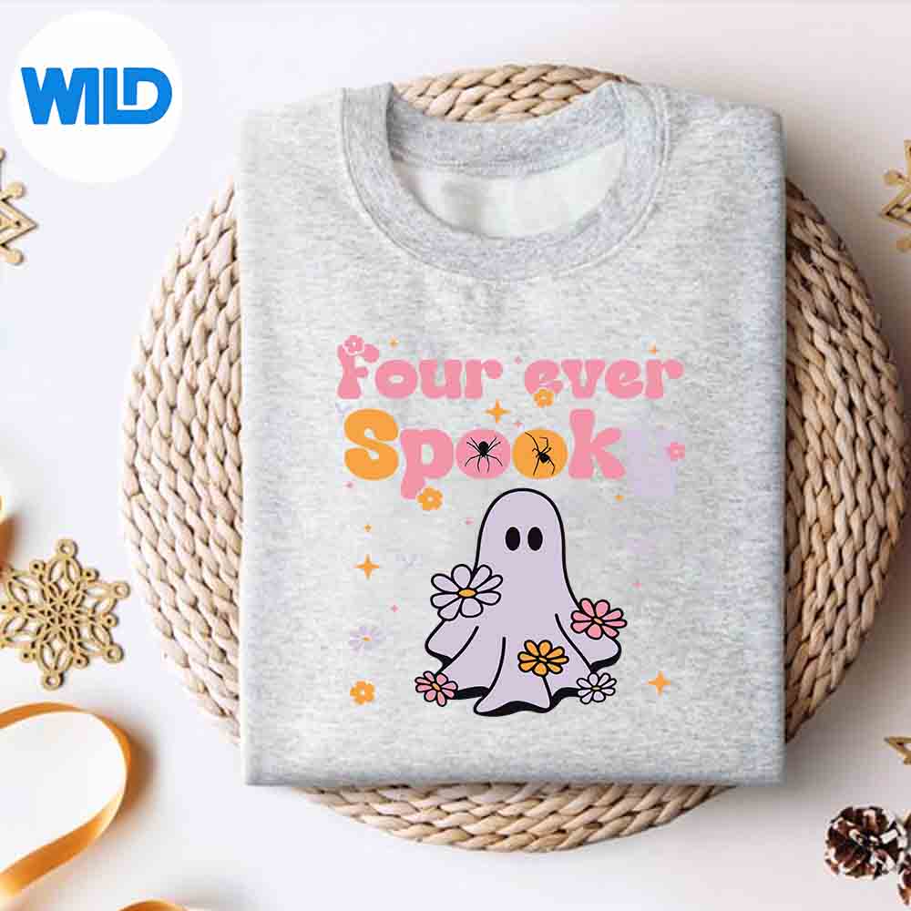 Four Ever Spooky Ghost Halloween Party Vector Design 2 Four Ever Spooky Ghost Halloween Party Vector Design - Image 2