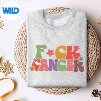Fuck Cancer Retro Groovy All Cancer Awareness Cute Funny Silhouette SVG PNG 4 FuckCancerRetroGroovyAllCancerAwarenessCuteFunnysweater