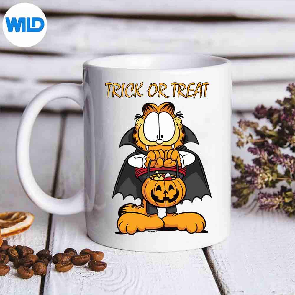 Garfield Halloween Trick Or Treat Pumpkin Silhouette SVG PNG
