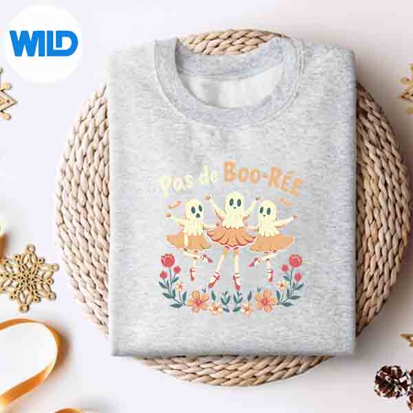 Ghost Pas De Boore Ballet Dancer Halloween Dance Teacher Design for Cricut 4 GhostPasDeBooreBalletDancerHalloweenDanceTeachersweater 1