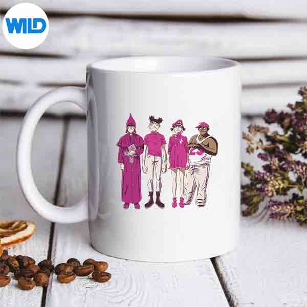 GorillazCrackerIslandGroupVintagemug