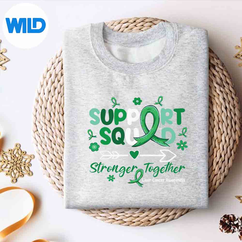 Alternative view of Groovy Support Squad Green Ribbon Liver Cancer Awareness Digital Design
