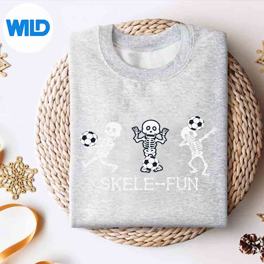 Alternative view of Halloween Soccer Player Skeleton Girl PNG SVG for Cricut