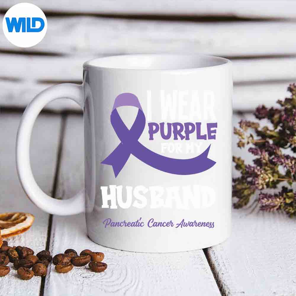 I Wear Purple For My Husband Pancreatic Cancer Awareness SVG Cut File 6 IWearPurpleForMyHusbandPancreaticCancerAwarenessmug