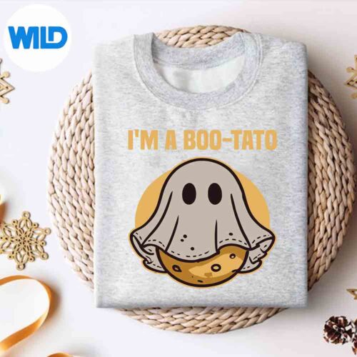 Im A Bootato Potato Halloween Costume Ghost Potato Design for Cricut 4 ImABootatoPotatoHalloweenCostumeGhostPotatosweater