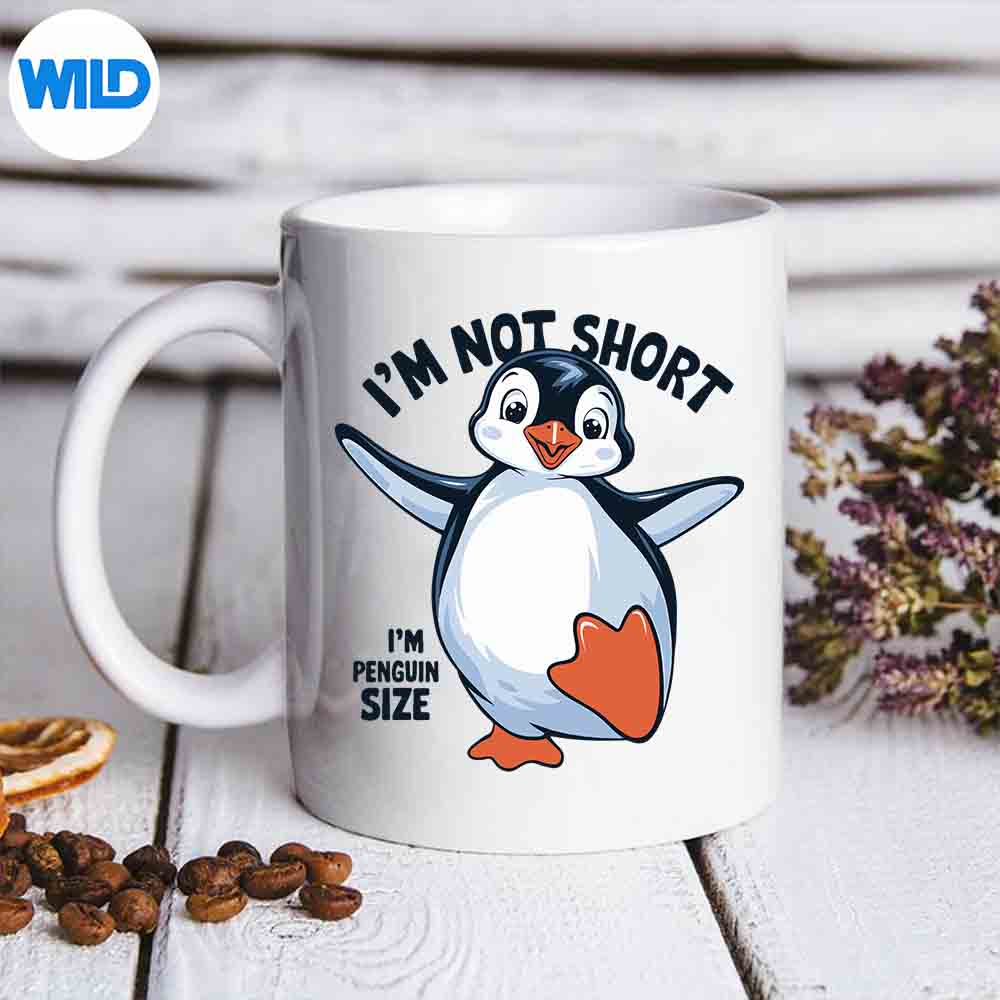 Im Not Short Im Penguin Size Penguins Zoo Animals Cut File 6 ImNotShortImPenguinSizePenguinsZooAnimalsmug