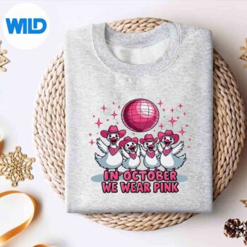 In October We Wear Pink Breast Cancer Goose Cowgirl Western Overjoyed SVG PNG Digital Download 4 InOctoberWeWearPinkBreastCancerGooseCowgirlWesternOverjoyedsweater