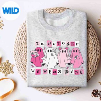 In October We Wear Pink Ghost Halloween Breast Cancer Digital Download 4 InOctoberWeWearPinkGhostHalloweenBreastCancersweater