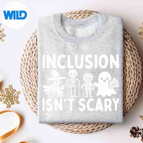 InclusionIsntScarySlpHalloweenSpedTeacherGhostMummysweater