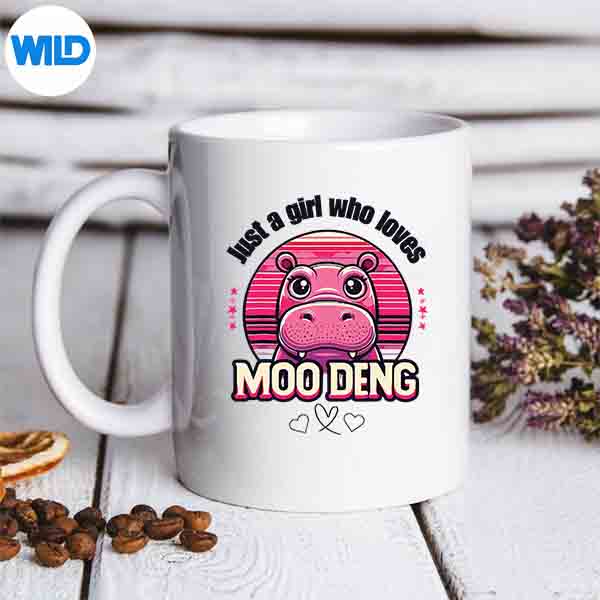 JustAGirlWhoLovesMooDengCuteBabyHippoMooDengCutemug