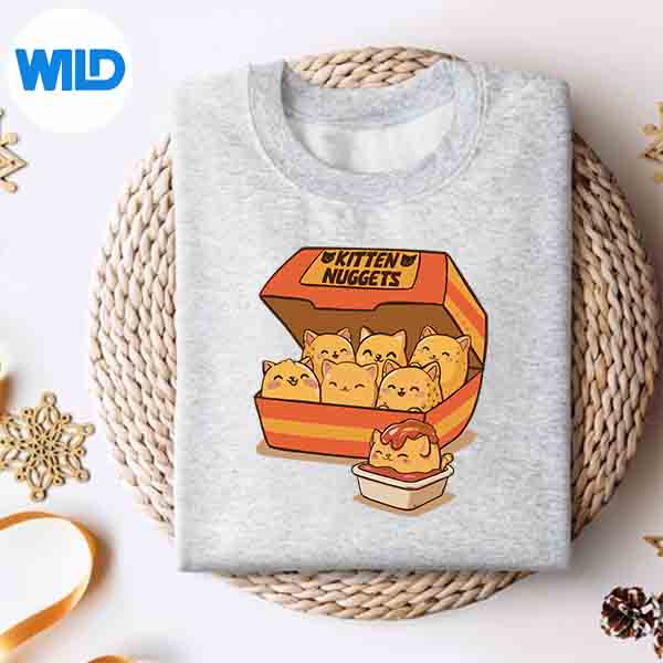 Kitten Nuggets Vintage Digital Design 4 KittenNuggetsVintagesweater