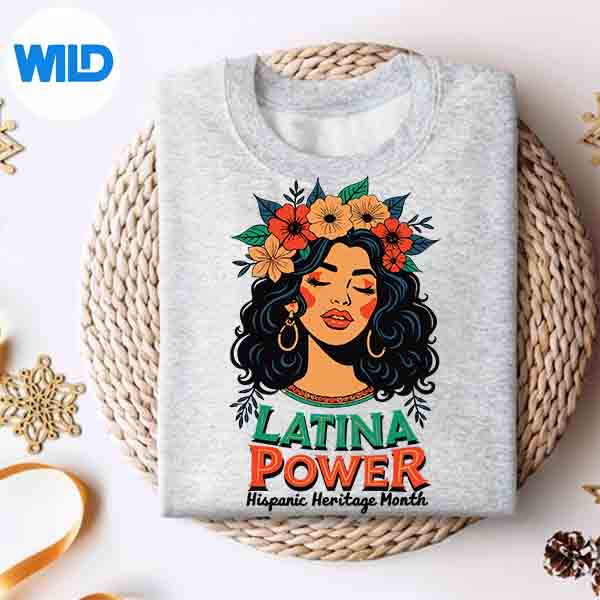 Latina Power Hispanic Heritage Month 2024 Flowers Cut File 2 Latina Power Hispanic Heritage Month 2024 Flowers Cut File - Image 2
