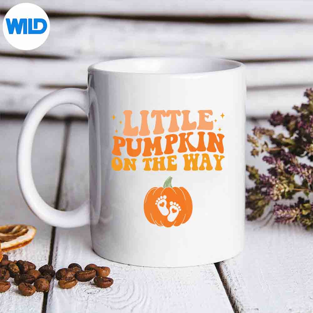Little Pumpkin On The Way Halloween Pregnancy Announcement Silhouette SVG PNG Cut File 7 LittlePumpkinOnTheWayHalloweenPregnancyAnnouncementmug