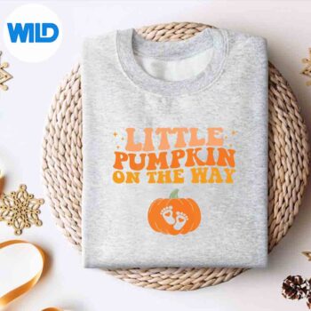 LittlePumpkinOnTheWayHalloweenPregnancyAnnouncementsweater