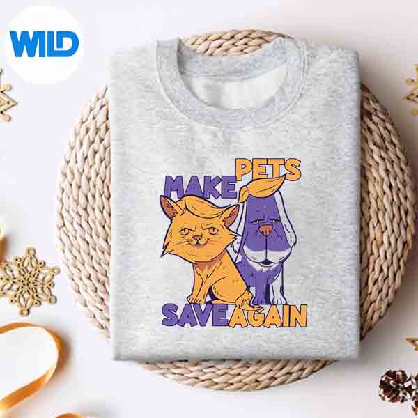 Make Pets Safe Again 2024 Save Our Pets Trump 2024 SVG PNG Digital Design 4 MakePetsSafeAgain2024SaveOurPetsTrump2024sweater