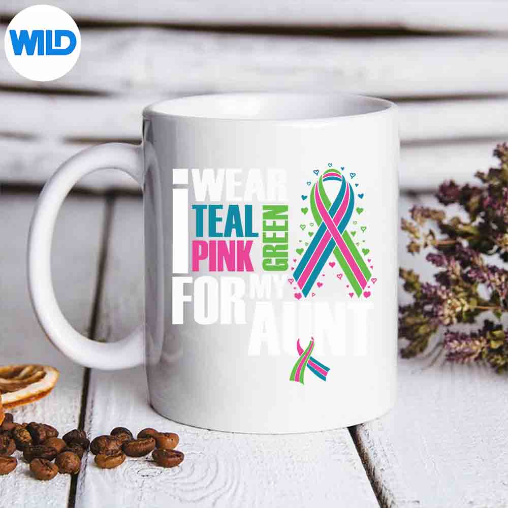 Metastatic Breast Cancer Ribbon For Aunt Cancer Awareness Digital Download