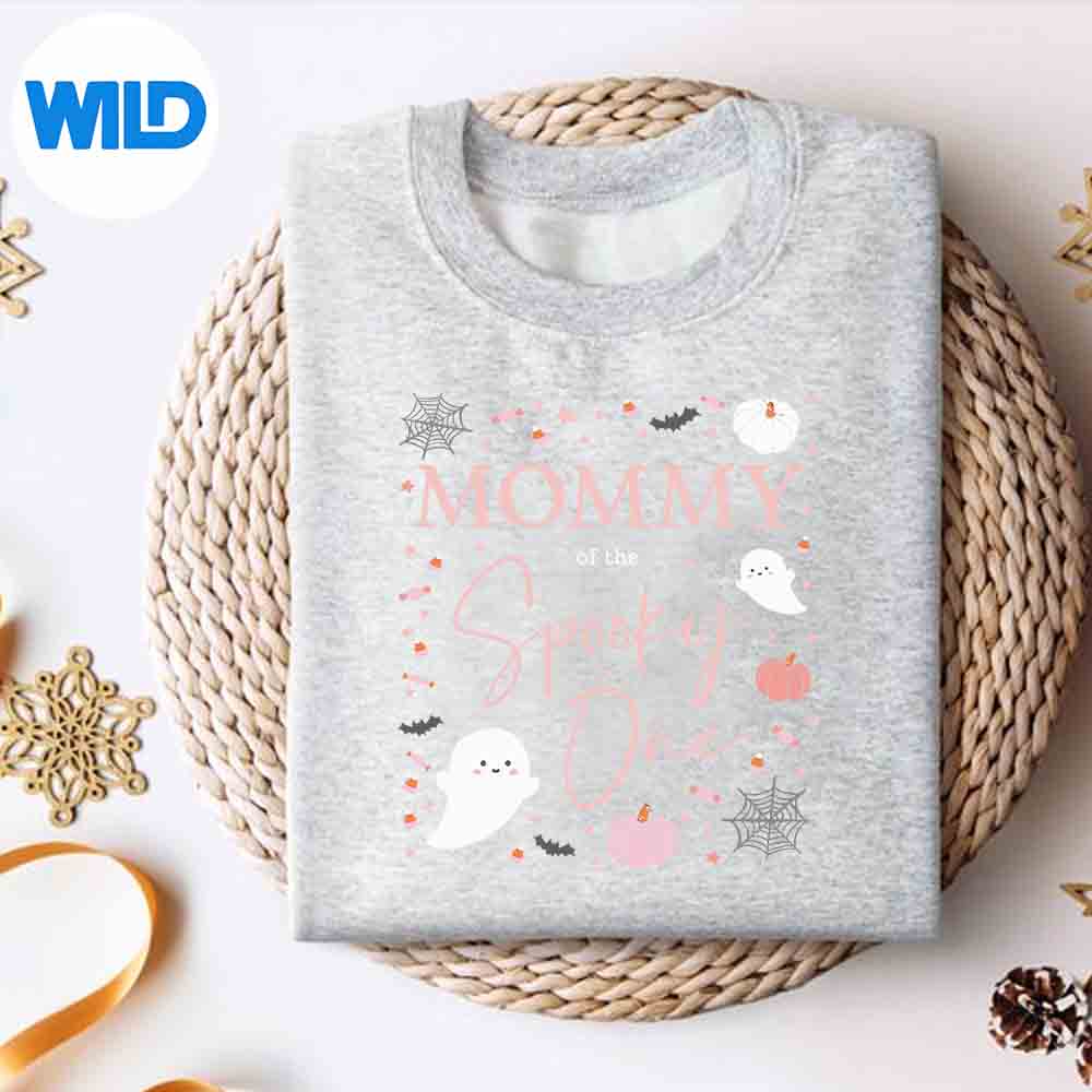 Alternative view of Mommy Of The Spooky One Girl First Pink Halloween PNG SVG for Cricut