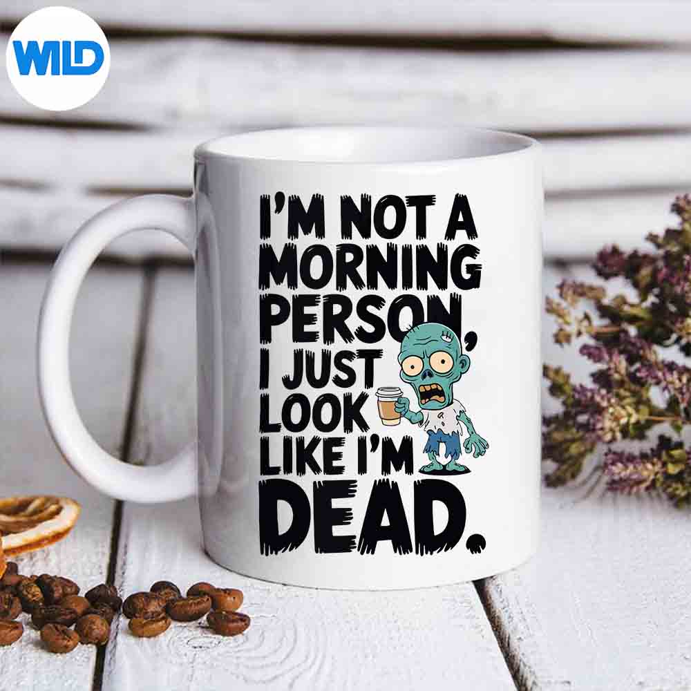 NotAMorningBirdCoffeeZombieHumormug