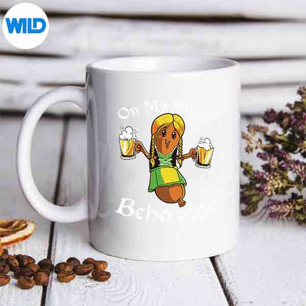 On My Wurst Behavior Oktoberfest German Digital Design 7 OnMyWurstBehaviorOktoberfestGermanmug