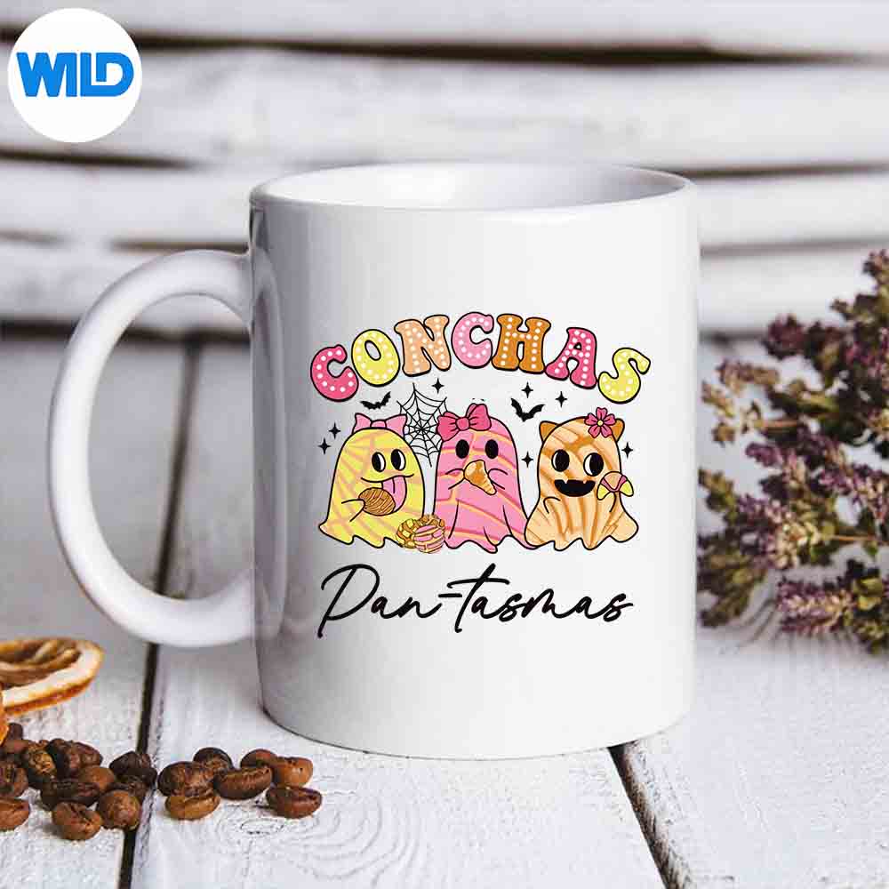 Pantasmas Ghost Spooky Conchas Mexican Ghost Silhouette SVG PNG Cut File 6 PantasmasGhostSpookyConchasMexicanGhostmug 1