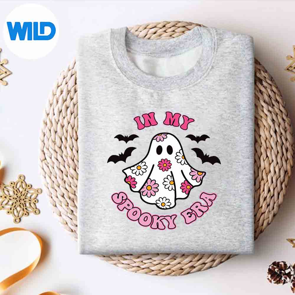 Retro Cute Floral Ghost Halloween Costume In My Spooky Era SVG PNG 2 Retro Cute Floral Ghost Halloween Costume In My Spooky Era SVG PNG - Image 2