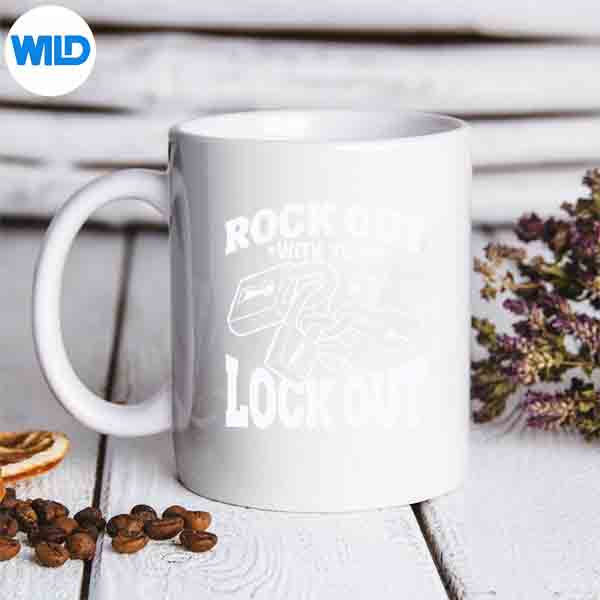 RockOutWithYourLockOutLocksmithingLocksmithmug