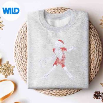 SantaSkeletonPlayingTennisTennisLoversChristmassweater