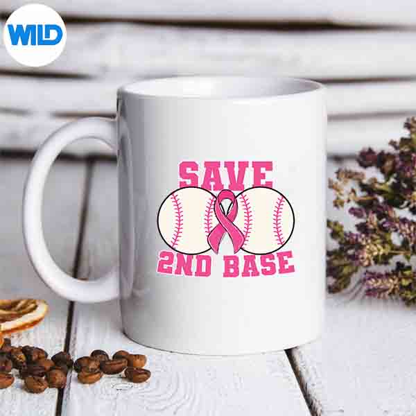 Save Second 2nd Base Breast Cancer Survivor Baseball Cut File 7 SaveSecond2ndBaseBreastCancerSurvivorBaseballmug