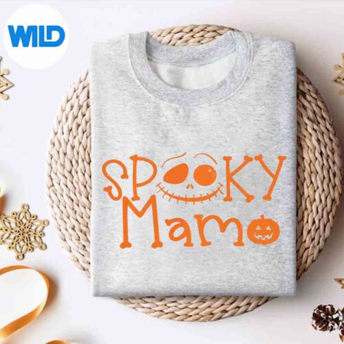SpookyMamaPumpkinHalloweenSpookyMomMothersweater