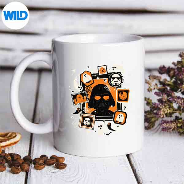 StarWarsDarthVaderAndGhostsHalloweenPostermug