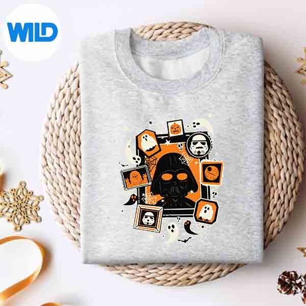 Star Wars Darth Vader And Ghosts Halloween Poster Cut File 4 StarWarsDarthVaderAndGhostsHalloweenPostersweater
