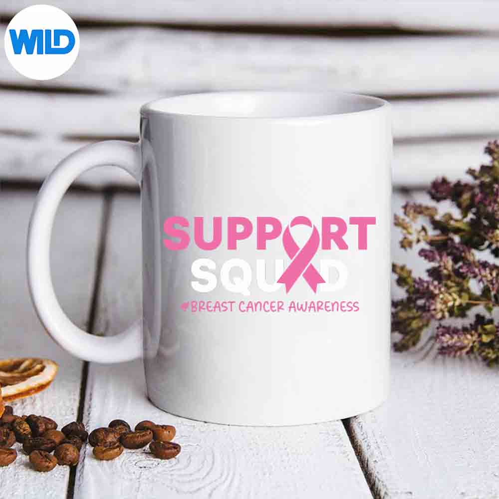 Support Squad Breast Cancer Awareness Relax Love SVG PNG Digital Download
