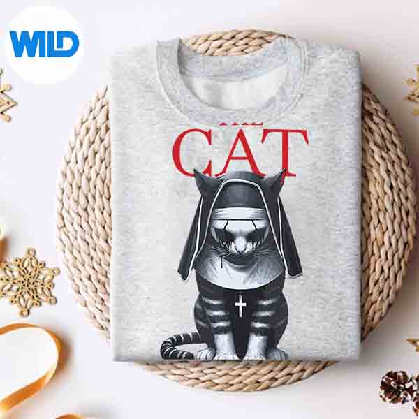The Cat Halloween Horrors Movie Parody Black Cat Cut File 4 TheCatHalloweenHorrorsMovieParodyBlackCatsweater