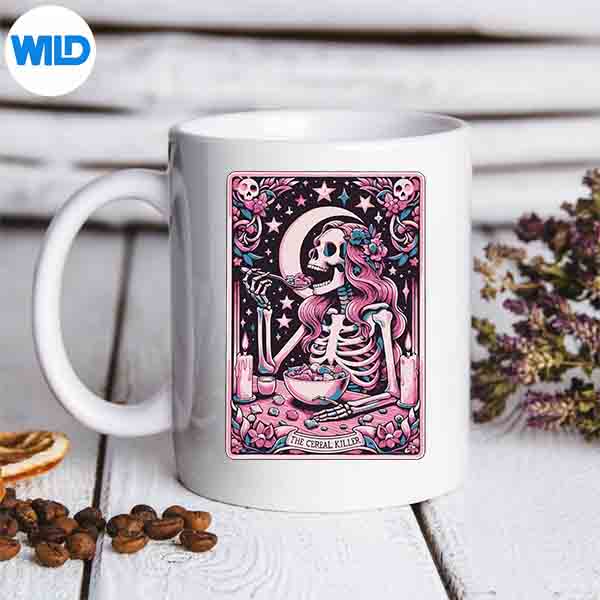 The Cereal Killer Tarot Card SVG PNG Digital Design 6 TheCerealKillerTarotCardmug