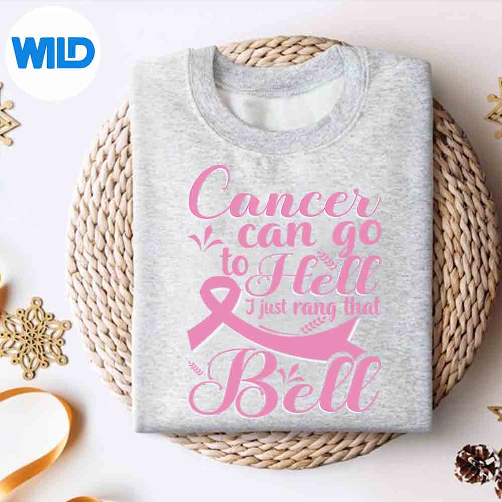 Alternative view of This Girl Got To Ring The Bell Chemo Grad Breast Cancer Great Relax Vector Design