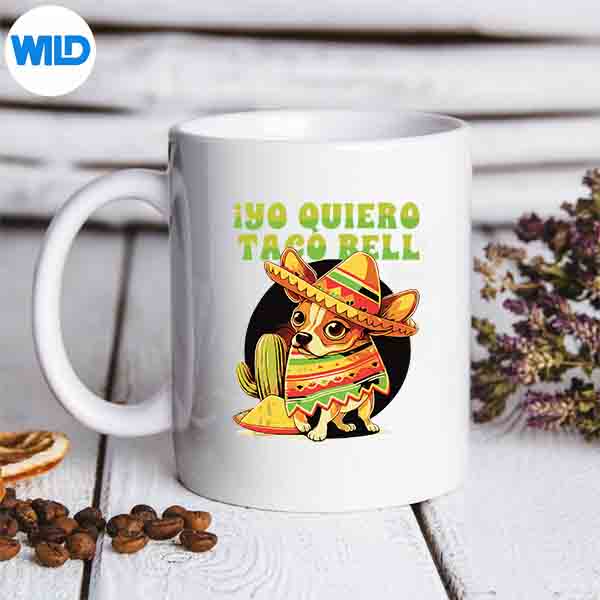 Yo Quiero Taco Chihuahua Dog Vintage Bell PNG SVG for Cricut 6 YoQuieroTacoChihuahuaDogVintageBellmug