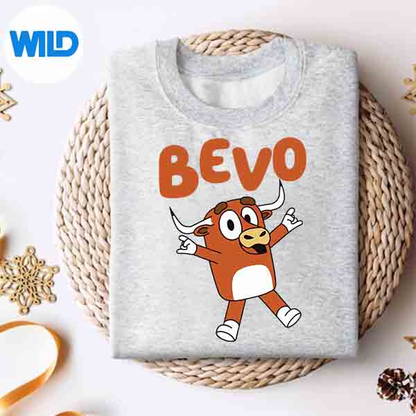 Alternative view of Bevo Longhorn Bull Cartoon For Toddler Girls Digital Download
