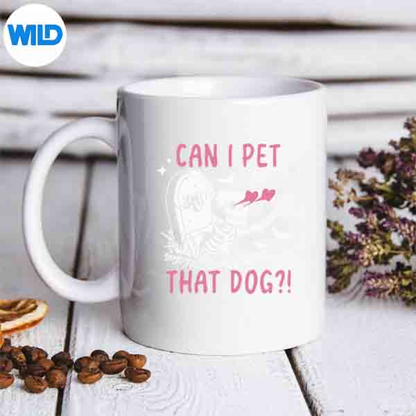 Can I Pet That Dog Skeleton Halloween SVG PNG Digital Download