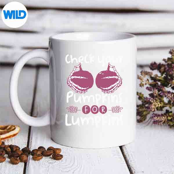 Check Your Pumpkins For Lumpkins Breast Cancer Awareness SVG PNG Download 7 CheckYourPumpkinsForLumpkinsBreastCancerAwarenessmug