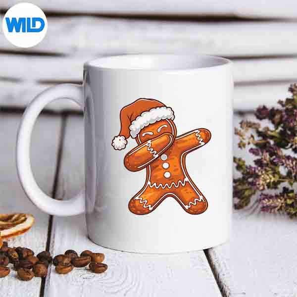 DabbingGingerbreadSantaChristmasHolidaysXmasmug