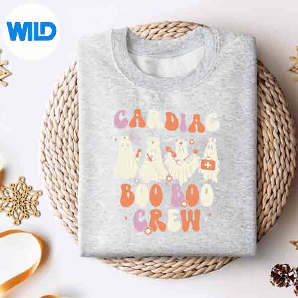 Halloween Cardiac Boo Crew Nurse Ghost Cute Health Worker SVG PNG Digital Download 4 HalloweenCardiacBooCrewNurseGhostCuteHealthWorkersweater