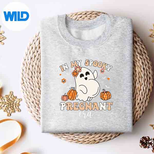 In My Spooky Pregnant Era Ghost Halloween Pregnant Mom Silhouette SVG PNG Cut File 4 InMySpookyPregnantEraGhostHalloweenPregnantMomsweater