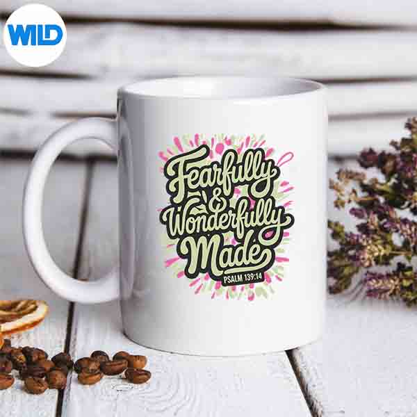 Psalm13914FearfullyWonderfullyMadeColorfulmug