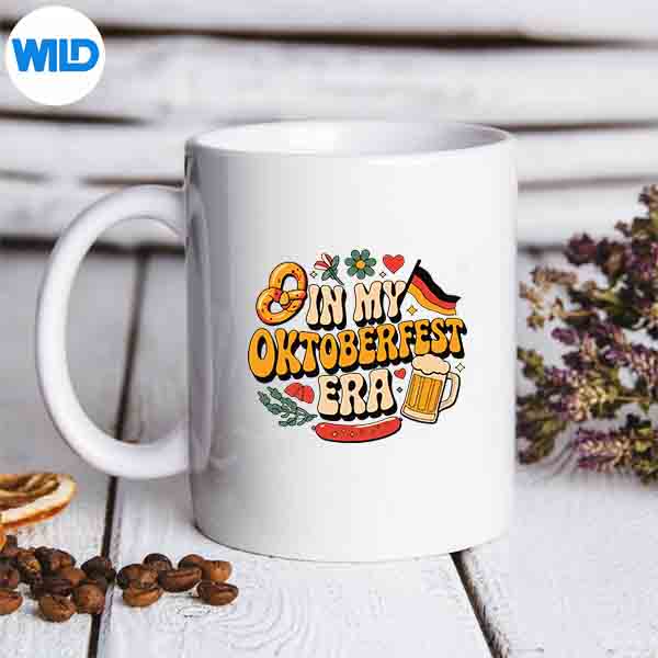 Retro Groovy In My Oktoberfest Era Day Drinking Beer Love Vector Design 7 RetroGroovyInMyOktoberfestEraDayDrinkingBeerLovemug