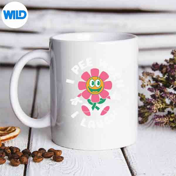 SayingIPeeWhenILaughFlowerFunPunGagmug
