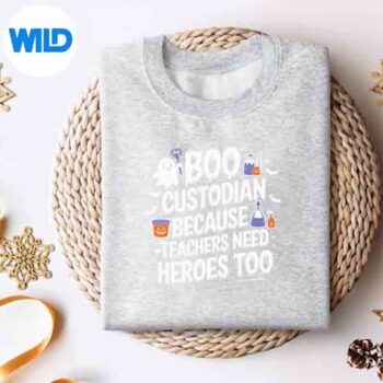 School Custodian Halloween Custodian Appreciation Janitor Vector Design 4 SchoolCustodianHalloweenCustodianAppreciationJanitorsweater