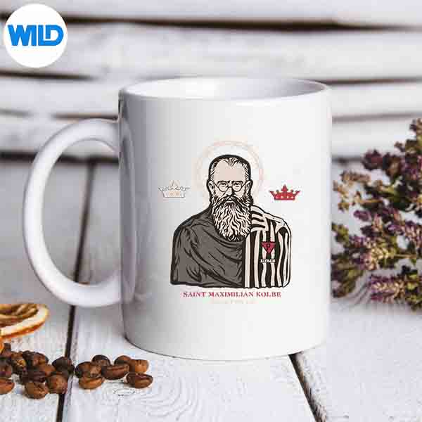 St Maximilian Kolbe Two Crowns Catholic Saint PNG SVG for Cricut 6