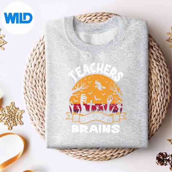 Teachers Love Brains Halloween Teacher Zombies Spooky Silhouette SVG PNG 4 TeachersLoveBrainsHalloweenTeacherZombiesSpookysweater